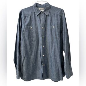 Mountain Khakis Men’s Long Sleeve Button-Down Shirt 100% Cotton Size Large